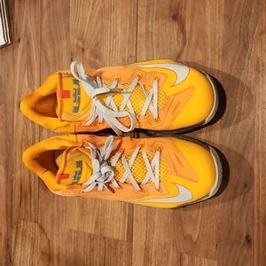 NIKE AIR MAX LEBRON XI 11 LOW ATOMIC ORANGE BASE GREY KUMQUAT Sz 13
